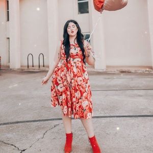 Emily & Fin Pink Floral Dress